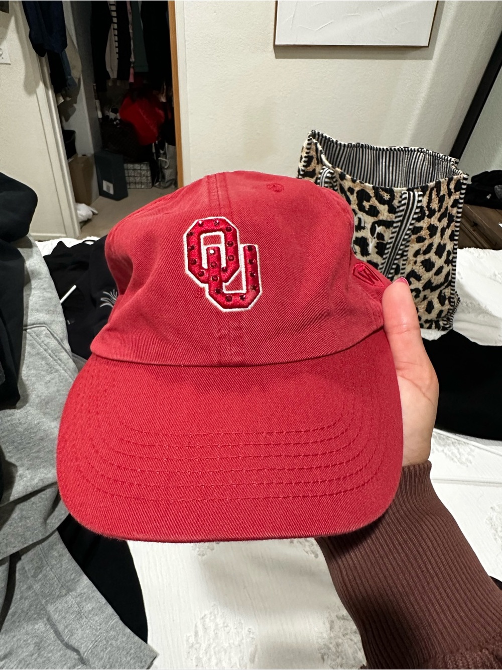 Top of the World Red Ladies Cap with Embroidered Logo